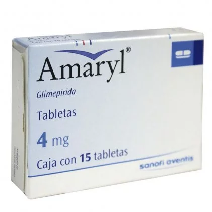 Amaryl Glimepiride 4 mg 30 tabs