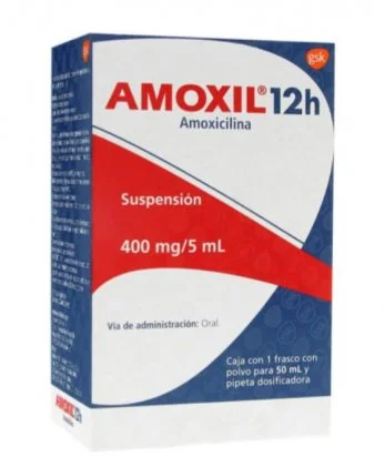 Amoxil 12H 400/5 Ml 50 Ml Suspensi&oacute;n
