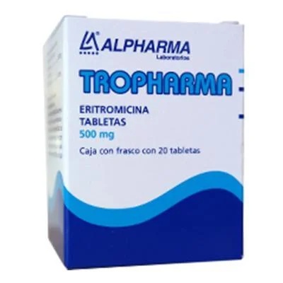 Eryped Ilosone Erythromycin Eritromicina Generic 500mg 40 Tabs