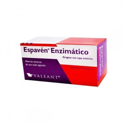 Espaven Enzymatic (Pancreatin / Dimethicone / Ox Bile Extract / Cellulose) 50 tablets