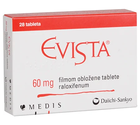 Evista Raloxifene hydrochloride 60 mg 28 Tabs