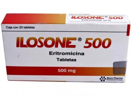 Ilosone Erythromycin 500 mg 40 tabs