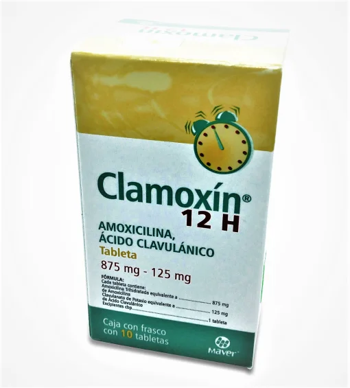 Augmentin 12H Generic Amoxicillin Clavulanic Acid 875mg / 125mg 10 Tabs