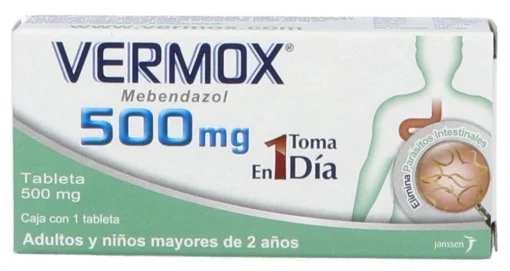 Vermox Mebendazole 500mg 1 Tab