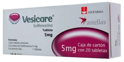 Vesicare Solifenacin 5mg 20 Tabs