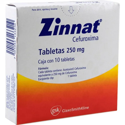 Ceftin Zinnat Cefuroxime Axetil 250 mg 10 Tabs